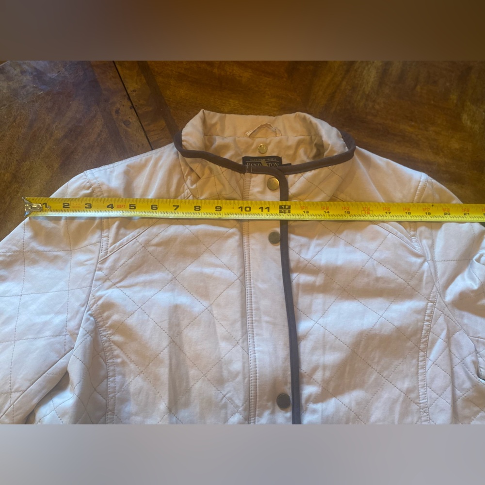Pendleton Cream Utility Jacket With Brown Trim - image 8
